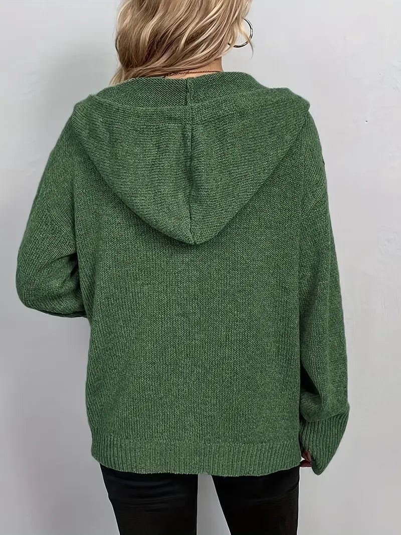 Damen-Pullover mit Knopfleiste