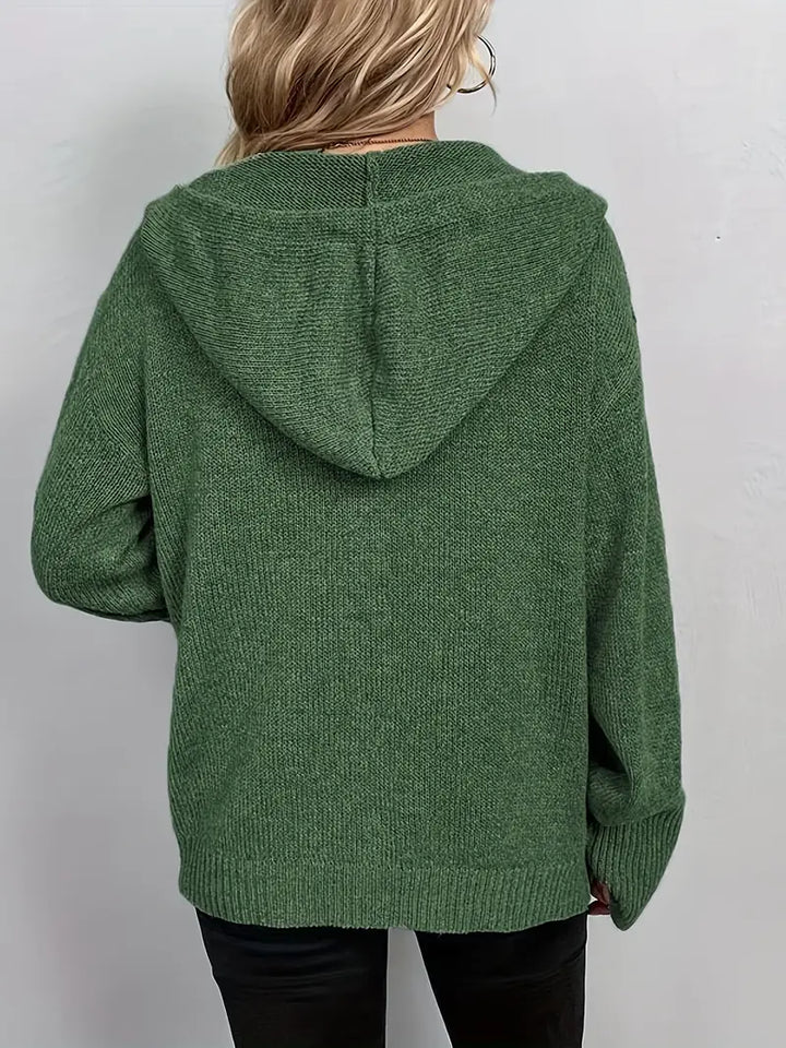Damen-Pullover mit Knopfleiste